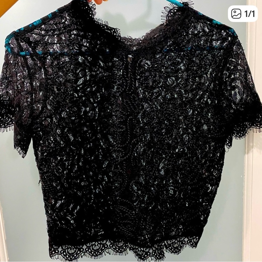 Elegant Black Zara Lace Top